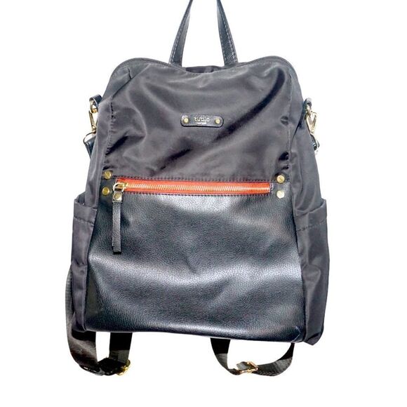 Tutuilo New York Black BookBag with Gold hardware - Picture 1 of 10